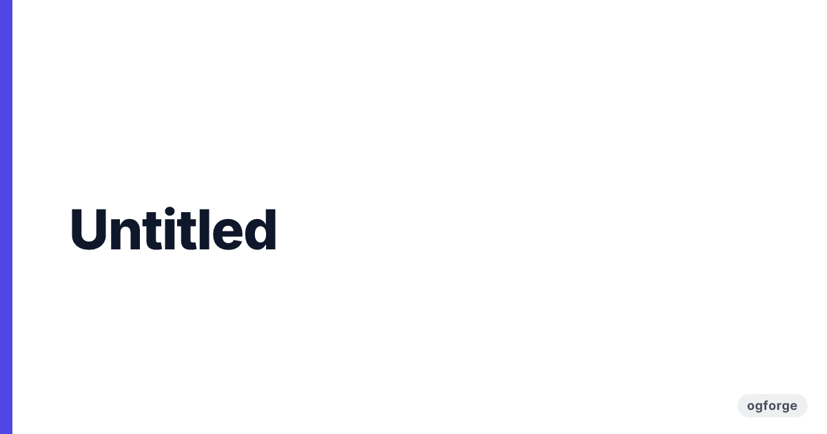 Example OgForge image: gradient template reading 'Ship faster with OgForge'